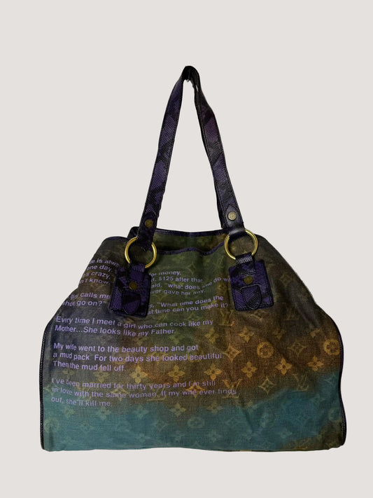Louis Vuitton Richards Prince L.E Heartbreak Jokes Tote Bag