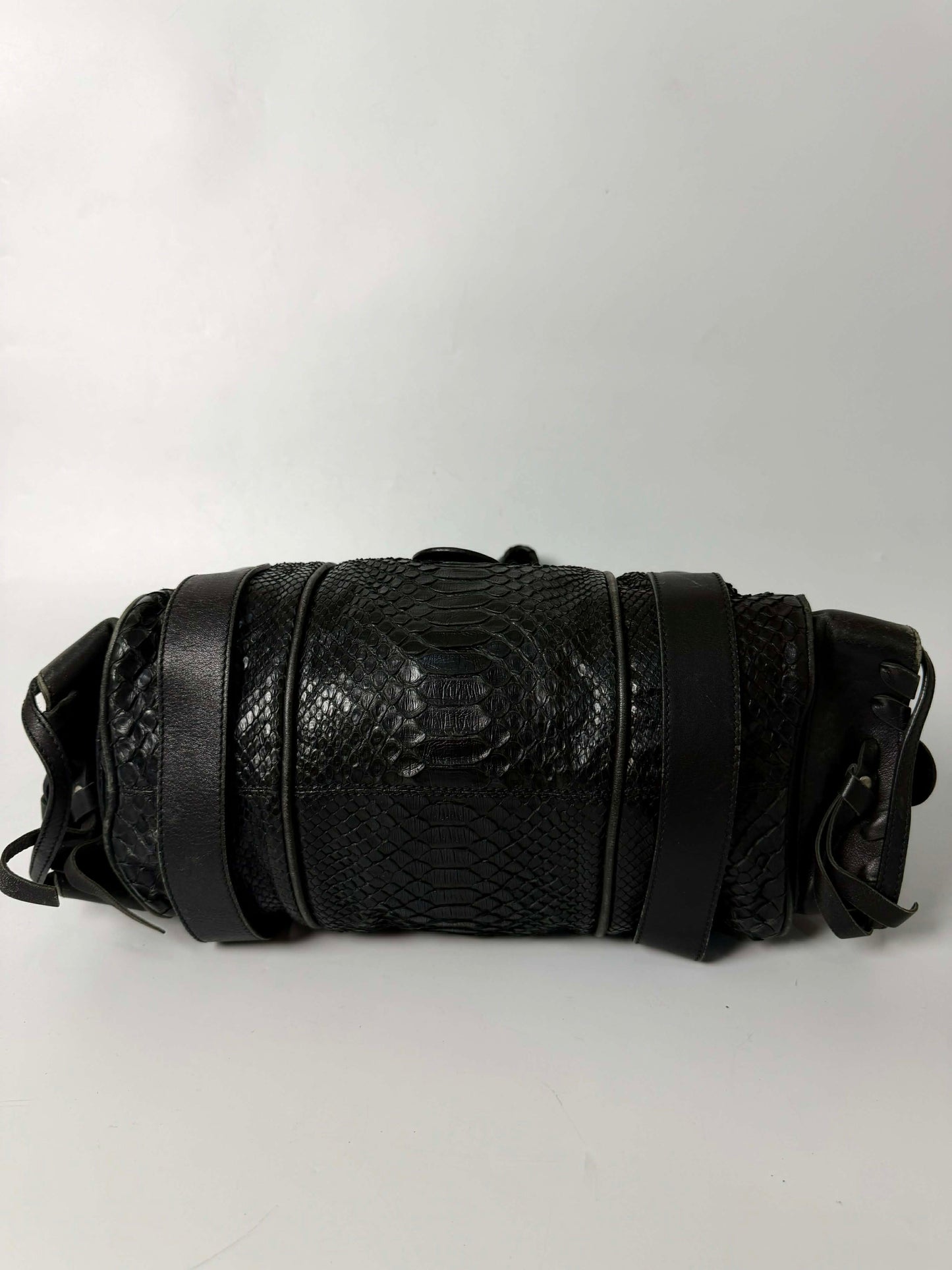 Chloe Black Python Silverado Satchel Bag