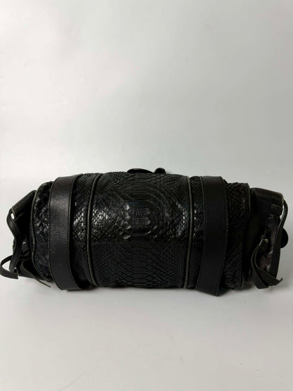 Chloe Black Python Silverado Satchel Bag
