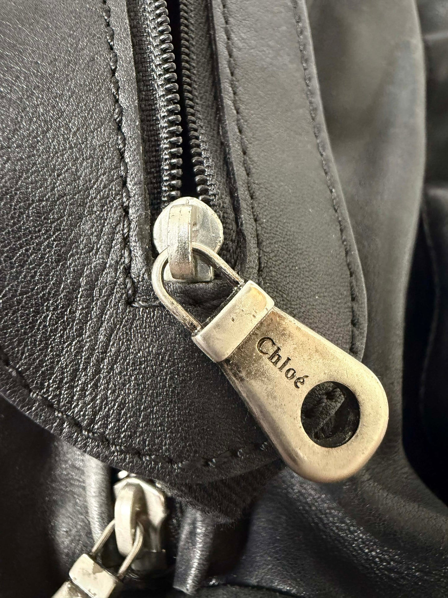 Chloe Black Python Silverado Satchel Bag