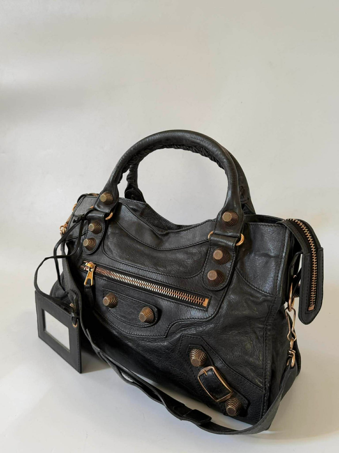2000’s Balenciaga Black Giant 21 Bronze City Bag