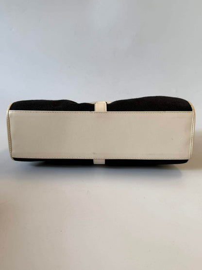 Gucci Jackie Bardot Canvas Shoulder Bag
