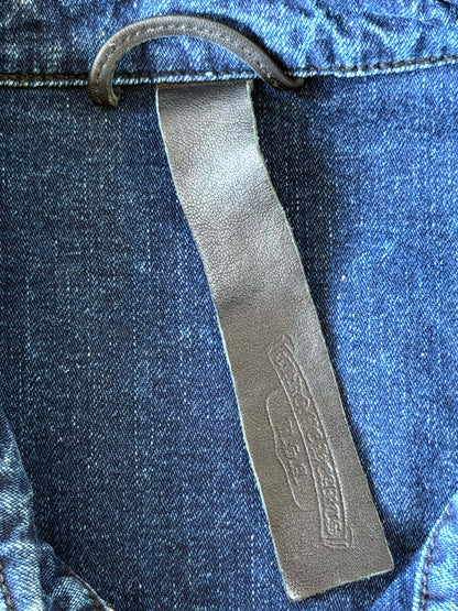 Chrome Hearts Cross-Skin Blue Denim Shirt