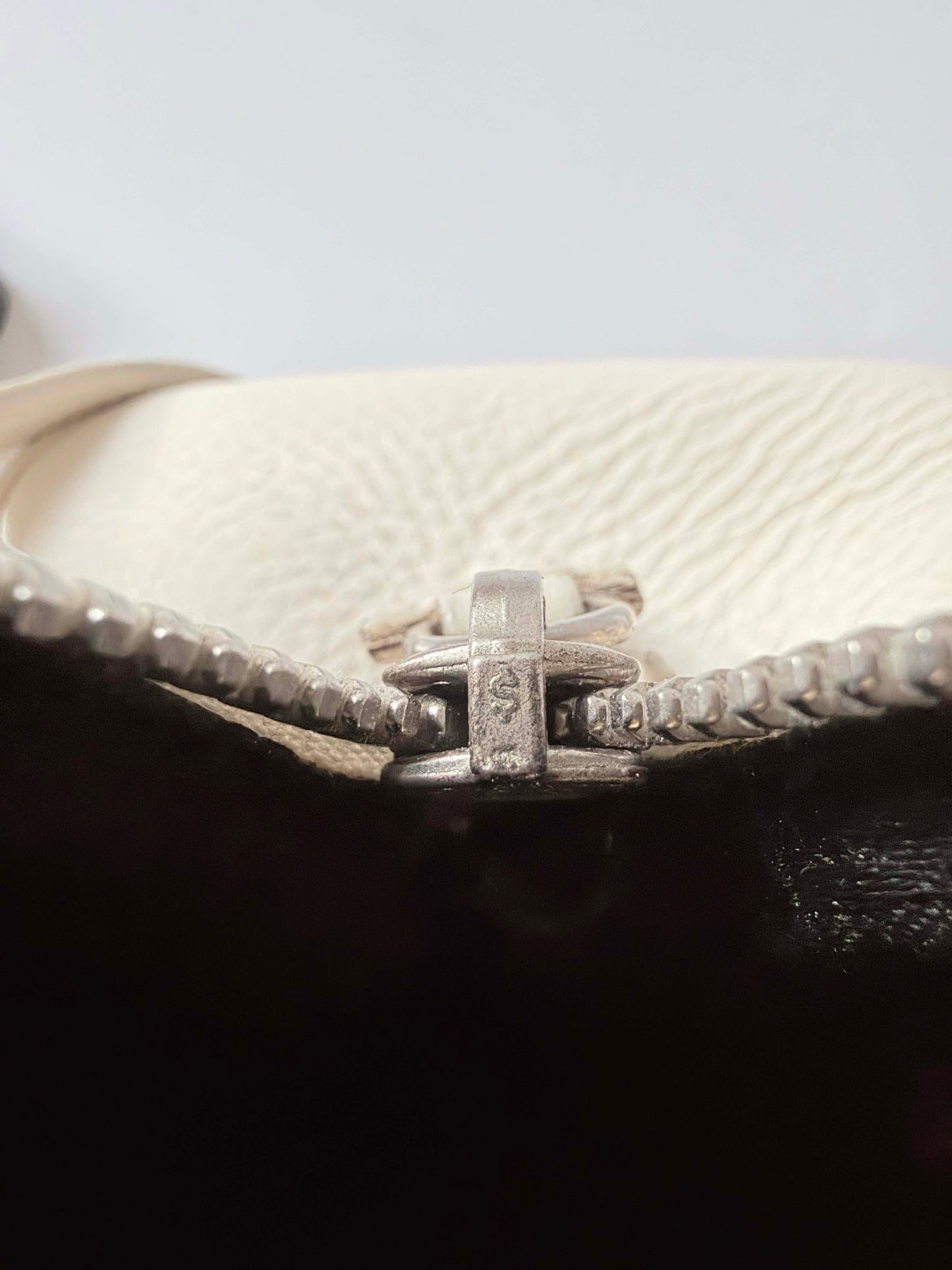 Christian Dior White Leather Logo Charms Boston Handbag