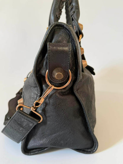 2000’s Balenciaga Black Giant 21 Bronze City Bag
