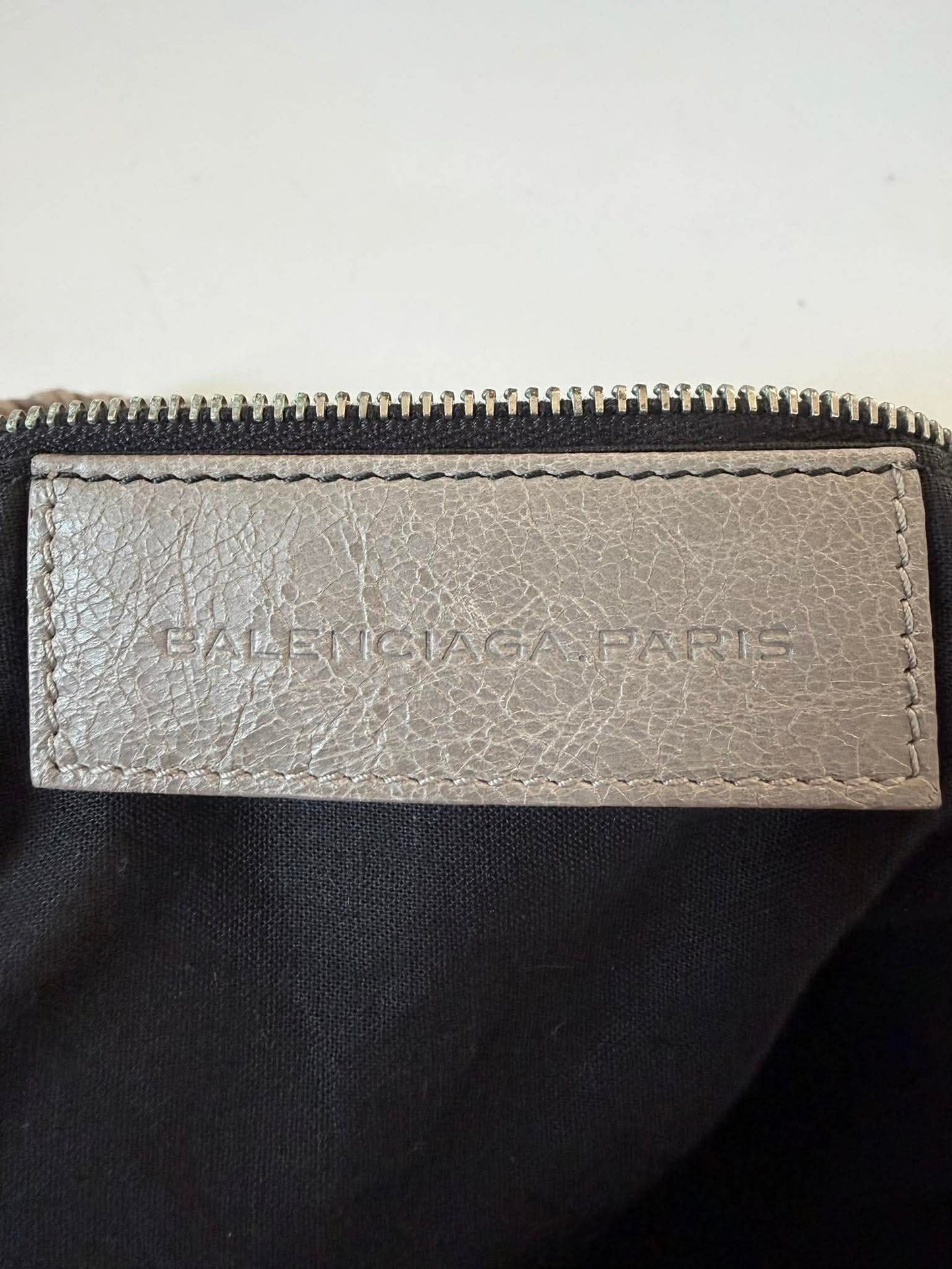 Balenciaga Gray Giant 21 Silver Pompon Bag