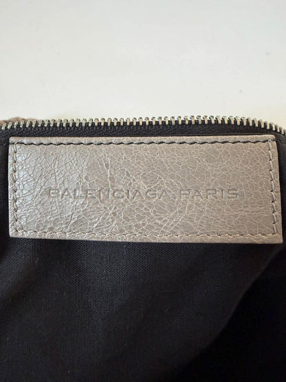 Balenciaga Gray Giant 21 Silver Pompon Bag