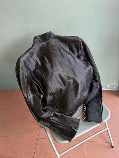 Gucci by Tom Ford Pony Hair Leather Jacket