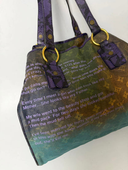 Louis Vuitton Richards Prince L.E Heartbreak Jokes Tote Bag
