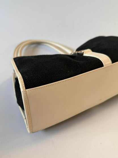 Gucci Jackie Bardot Canvas Shoulder Bag