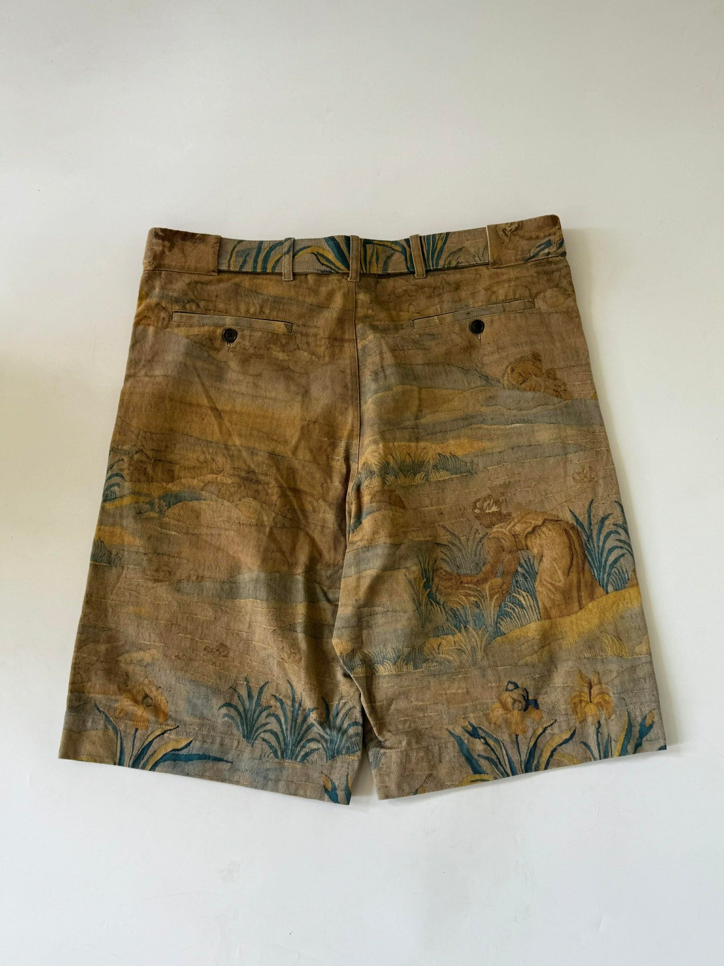 Dries Van Noten Pastoral Tapestry Print Shorts