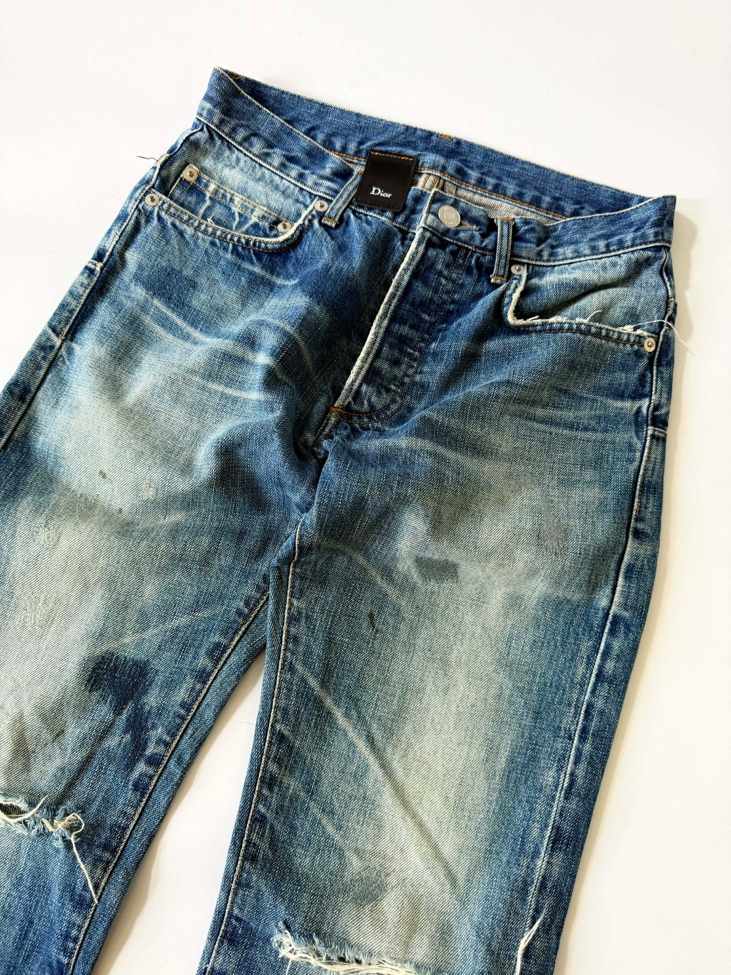 Dior Homme by Hedi slimane Distressed Jeans