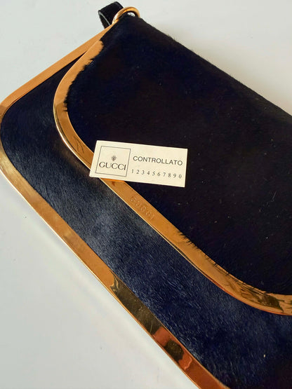 Vintage Gucci Ponyhair Shoulder Bag