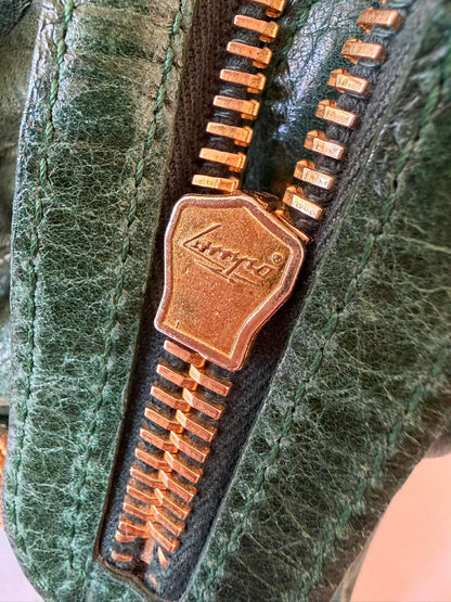 2000’s Balenciaga Green Leather Giant 21 Gold Part Time Bag