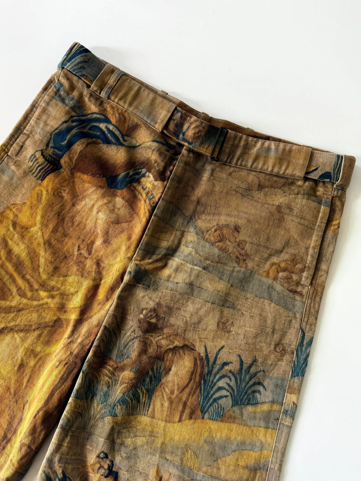 Dries Van Noten Pastoral Tapestry Print Shorts