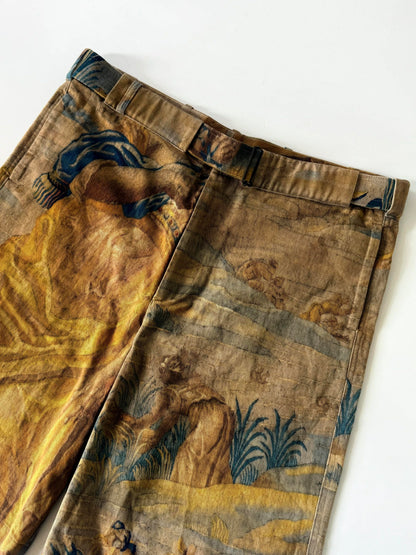 Dries Van Noten Pastoral Tapestry Print Shorts