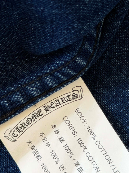 Chrome Hearts Cross-Skin Blue Denim Shirt