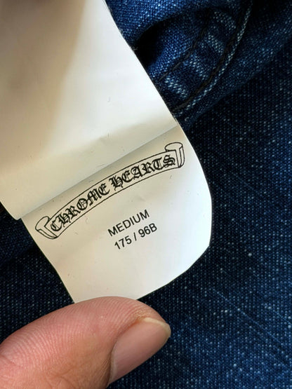 Chrome Hearts Cross-Skin Blue Denim Shirt