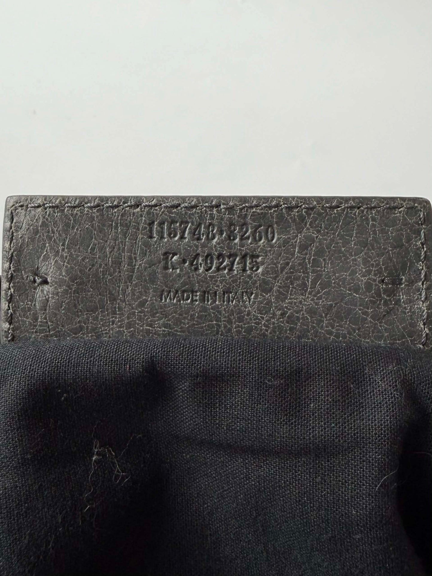 Balenciaga Gris Tarmac Motorcycle City Bag