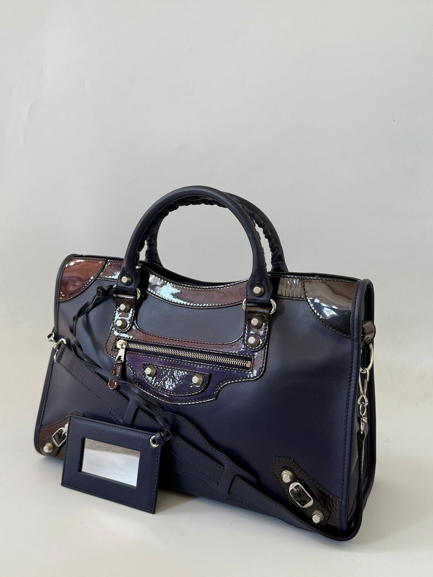 2000’s Balenciaga Purple Motorcycle City Bag