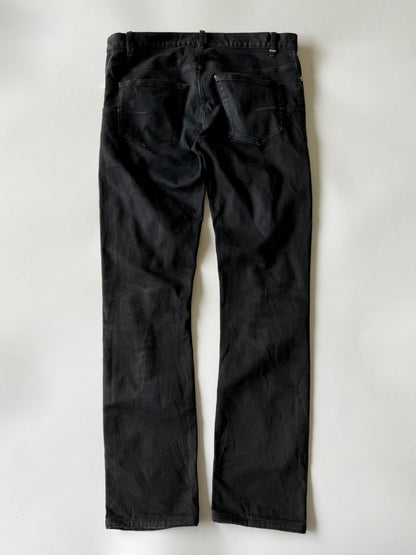 Dior Homme Autumn 2014 Crash Distressed Black Denim