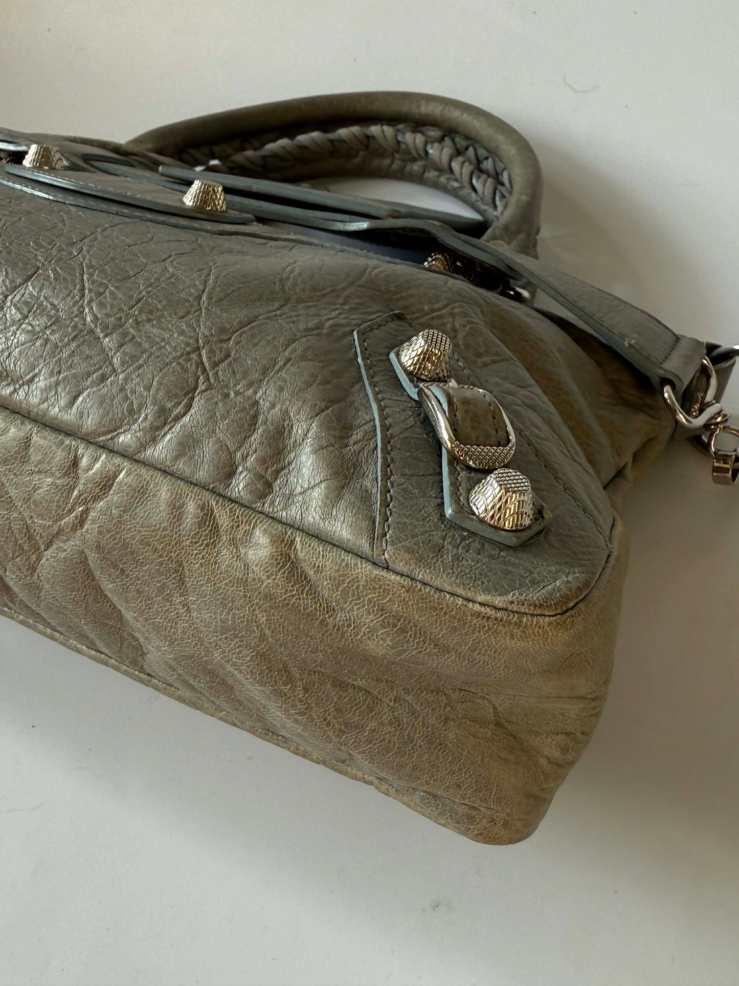 2000’s Balenciaga Gray Giant 12 Silver Classic First Bag