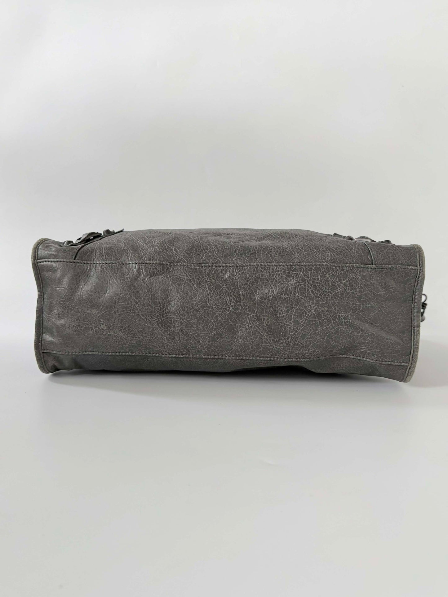 Balenciaga Gris Tarmac Motorcycle City Bag