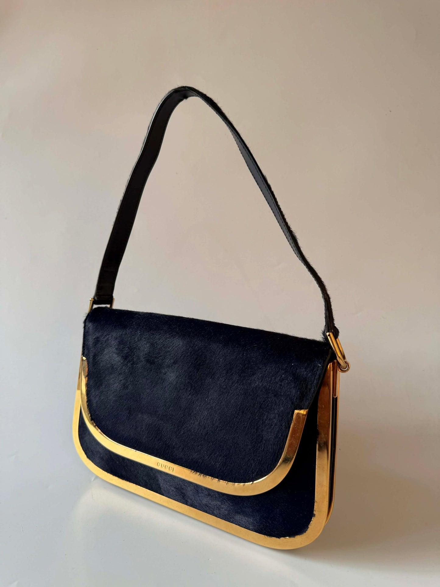 Vintage Gucci Ponyhair Shoulder Bag