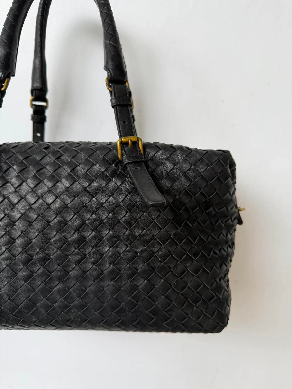 Bottega Veneta Intrecciato Woven Montaigne Satchel Bag