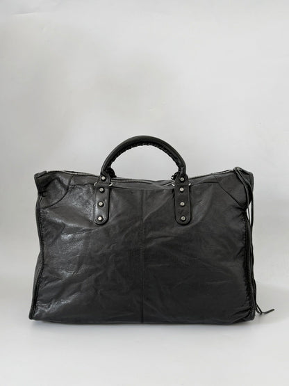 2000’s Rare Balenciaga Black XL Weekender Bag