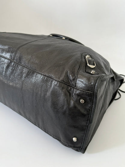 2000’s Rare Balenciaga Black XL Weekender Bag