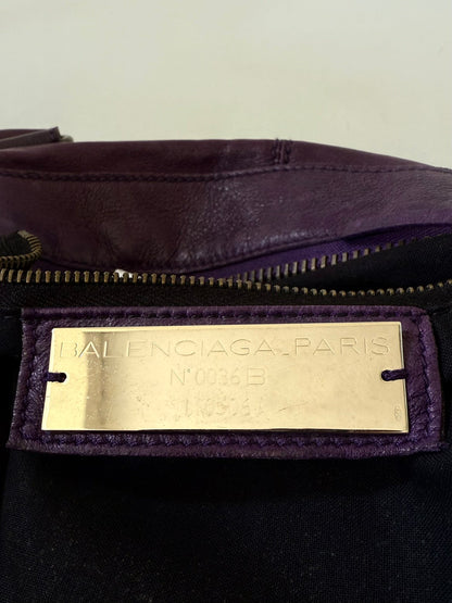 2000’s Rare Balenciaga Purple XL Classic RH Bag