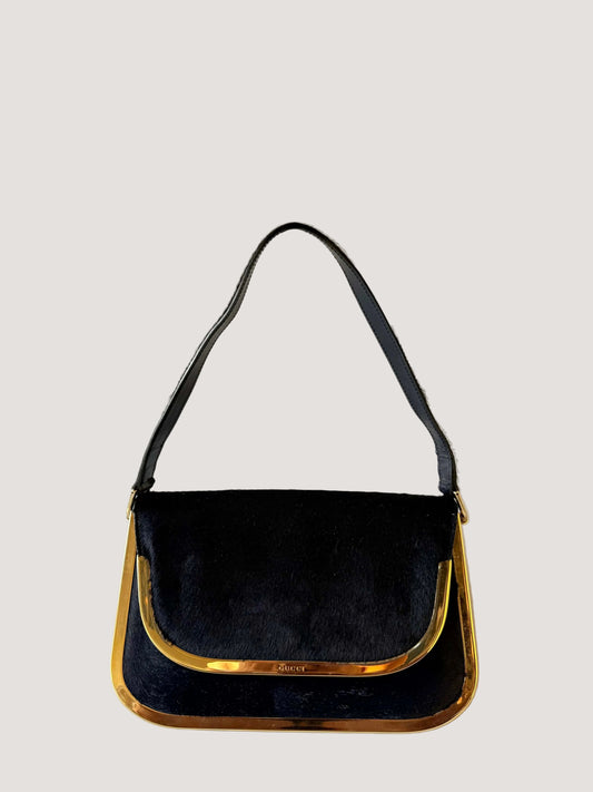 Vintage Gucci Ponyhair Shoulder Bag