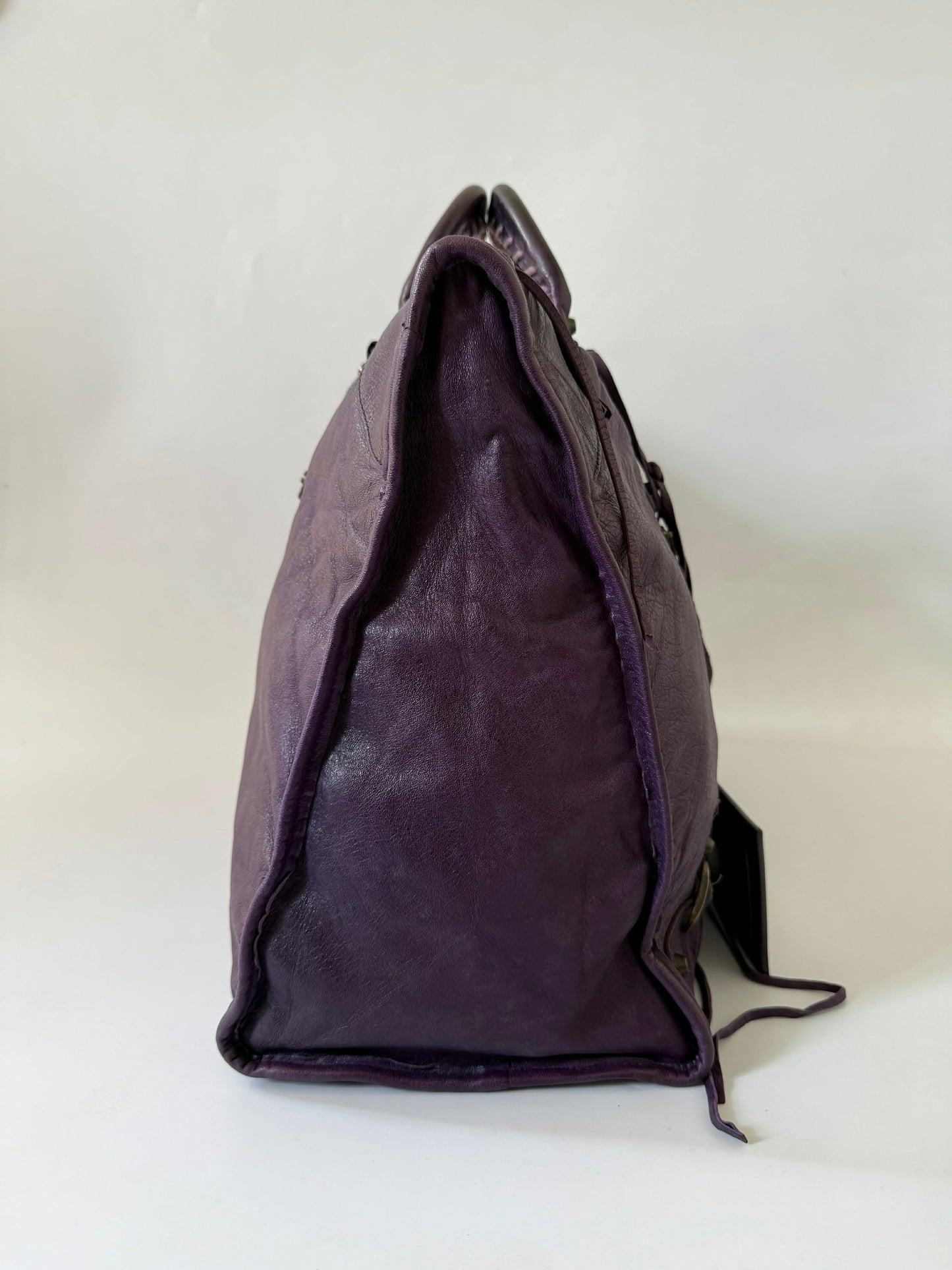 2000’s Rare Balenciaga Purple XL Classic RH Bag