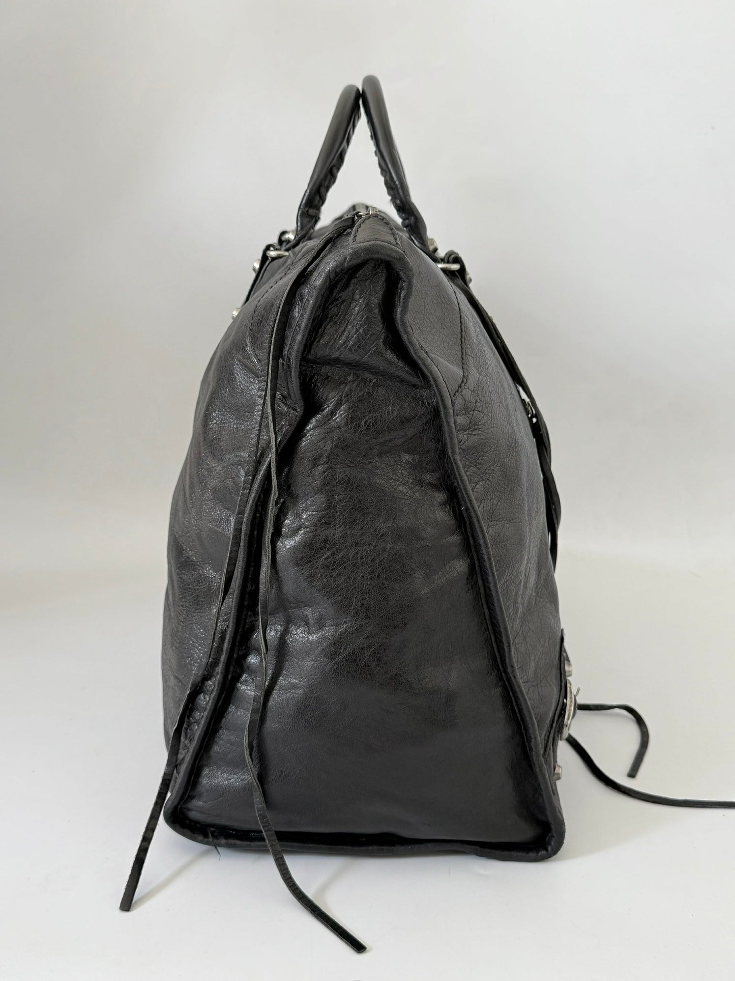 2000’s Rare Balenciaga Black XL Weekender Bag