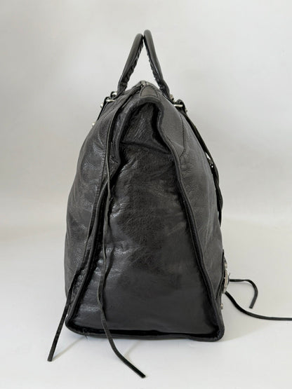 2000’s Rare Balenciaga Black XL Weekender Bag