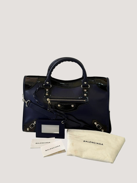 2000’s Balenciaga Purple Motorcycle City Bag