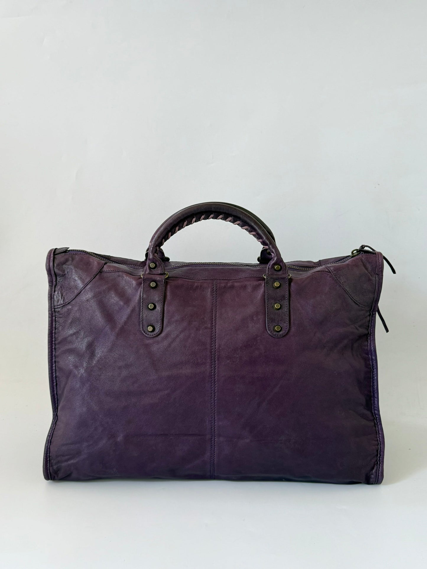 2000’s Rare Balenciaga Purple XL Classic RH Bag