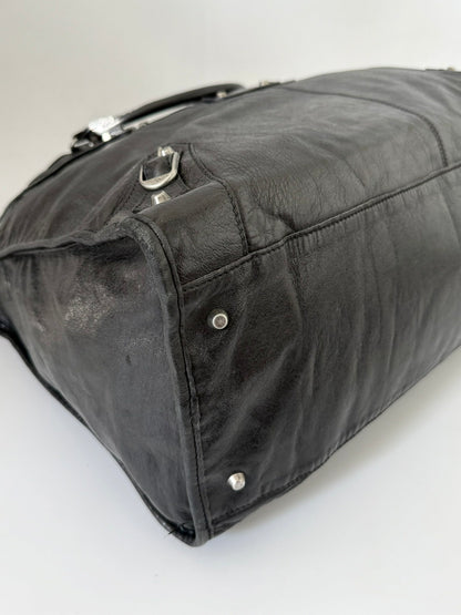 2000’s Rare Balenciaga Black XL Weekender Bag