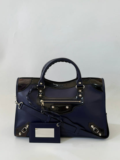 2000’s Balenciaga Purple Motorcycle City Bag