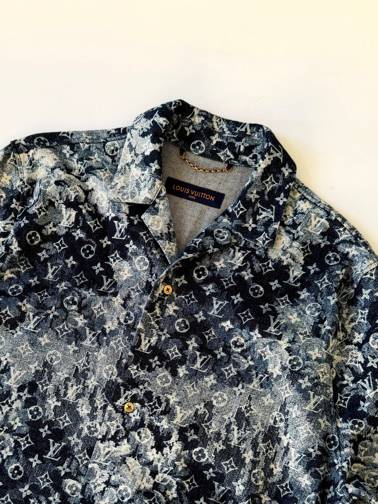 Louis Vuitton Hawaiian Tapestry Denim Polo