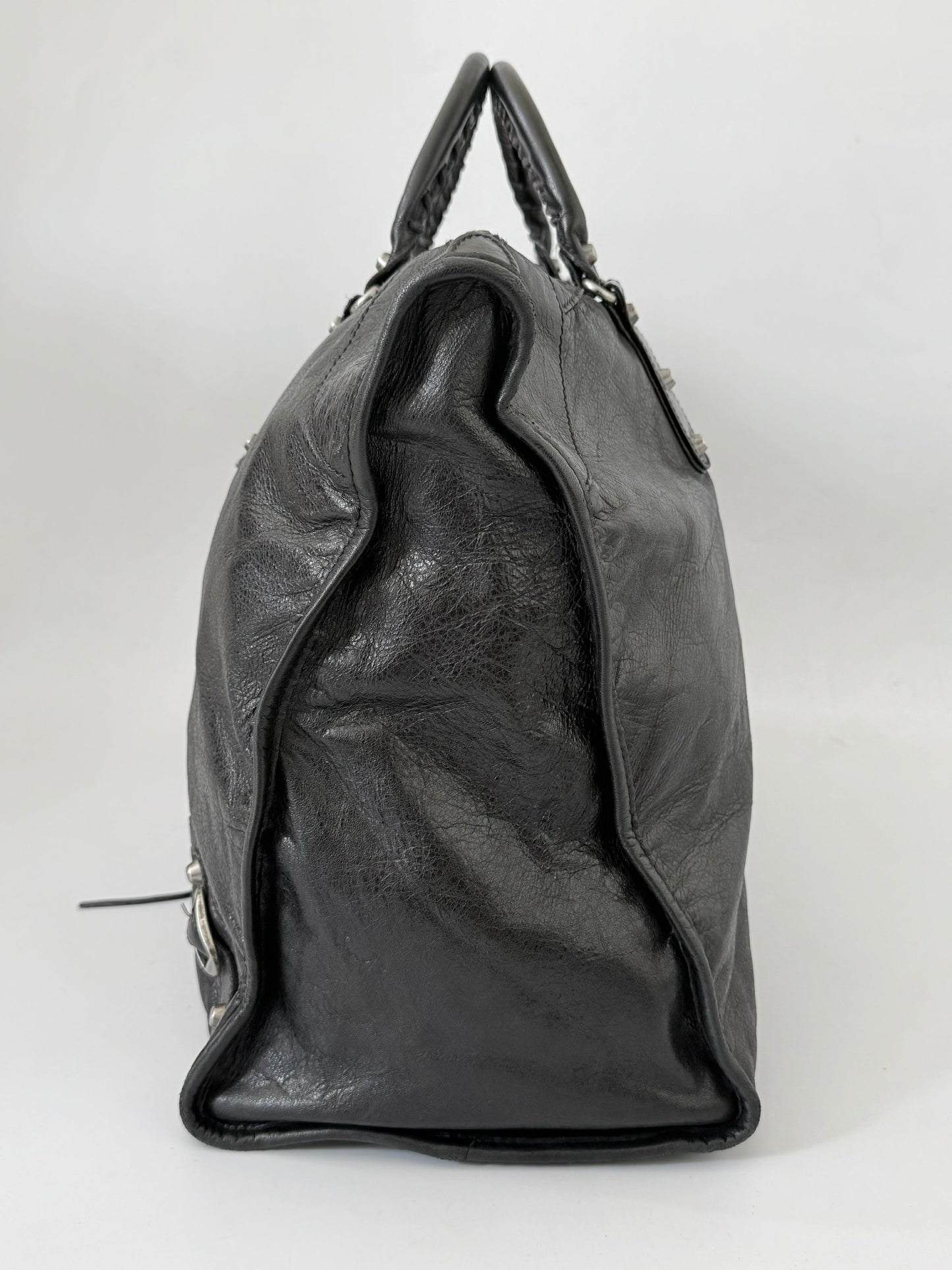 2000’s Rare Balenciaga Black XL Weekender Bag