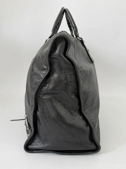 2000’s Rare Balenciaga Black XL Weekender Bag