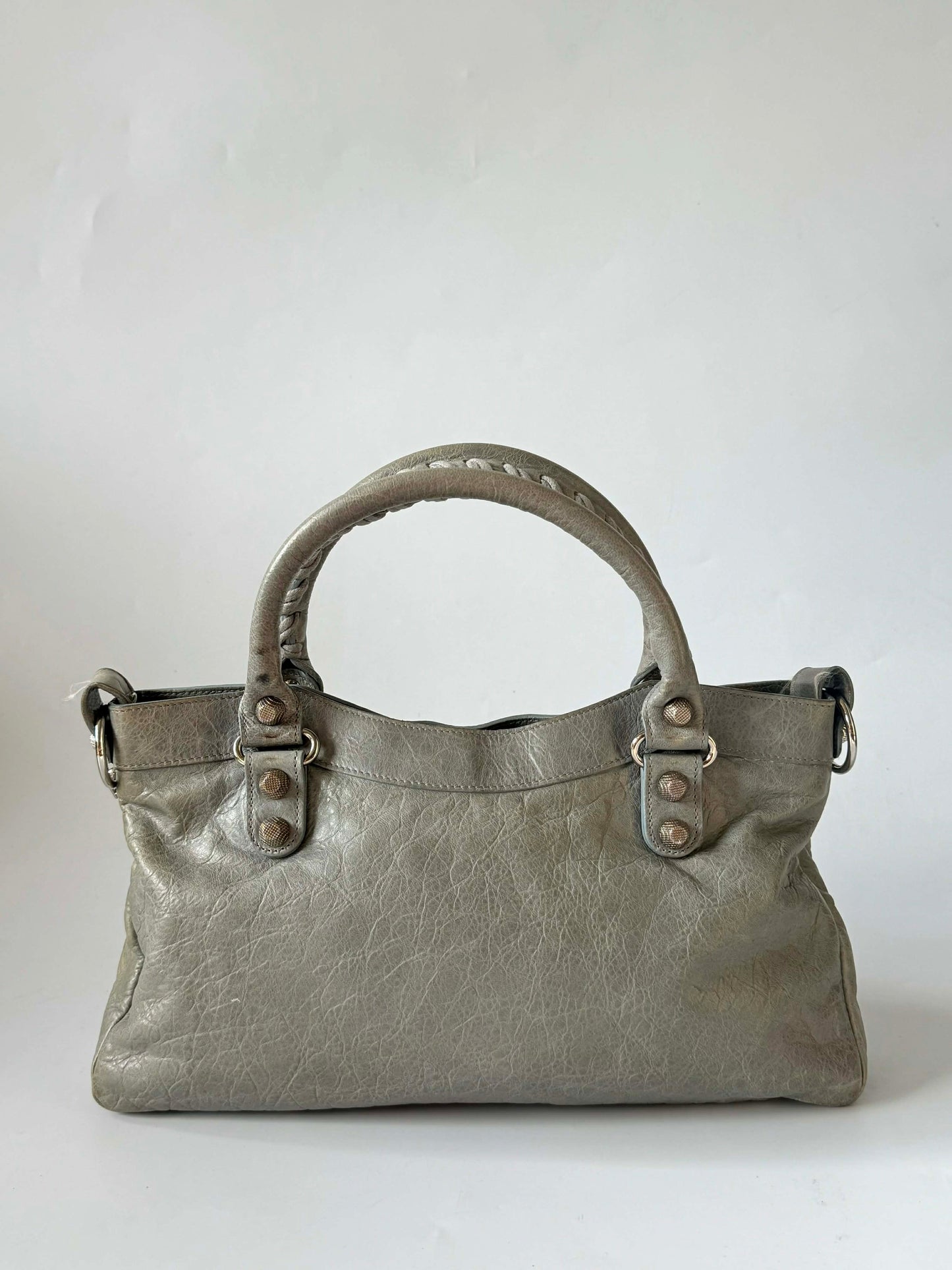 2000’s Balenciaga Gray Giant 12 Silver Classic First Bag