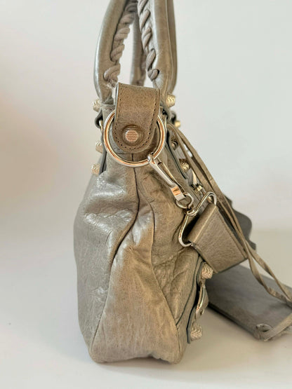 2000’s Balenciaga Gray Giant 12 Silver Classic First Bag