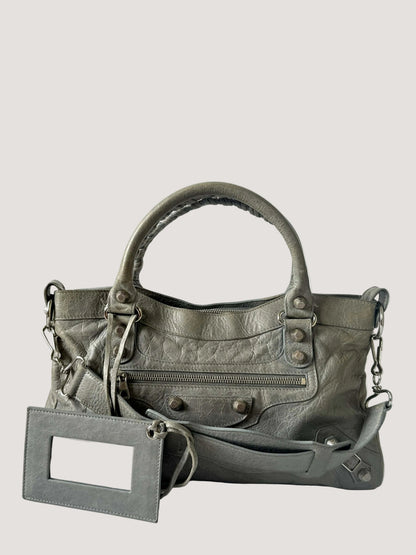 2000’s Balenciaga Gray Giant 12 Silver Classic First Bag