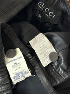 1997-1998 Gucci by Tom Ford Black Leather Tube & Pants Set