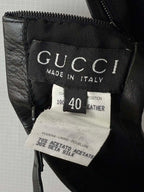 1997-1998 Gucci by Tom Ford Black Leather Tube & Pants Set