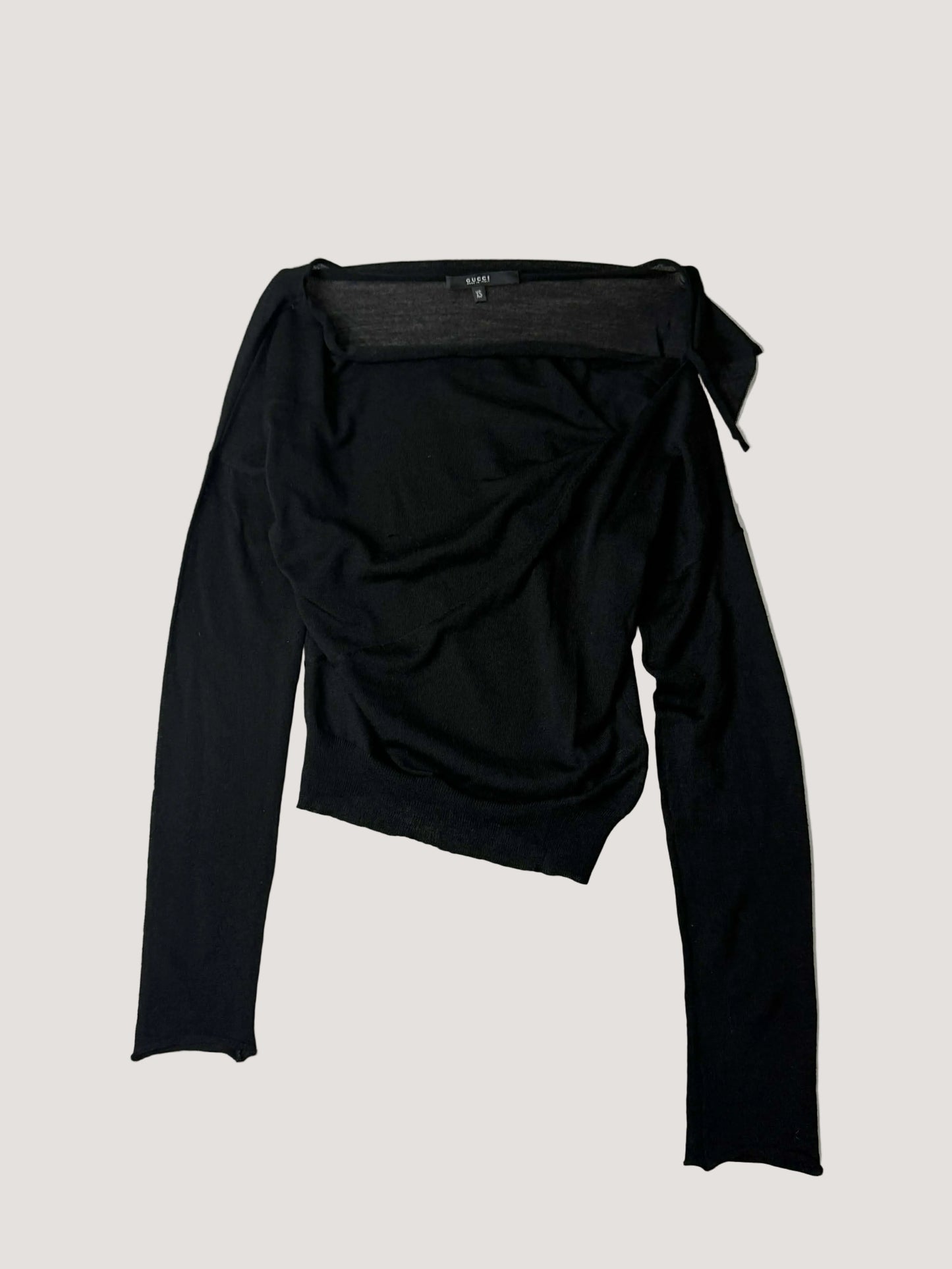 2000’s Gucci by Tom Ford Shoulder Drop Mesh Long-Sleeve