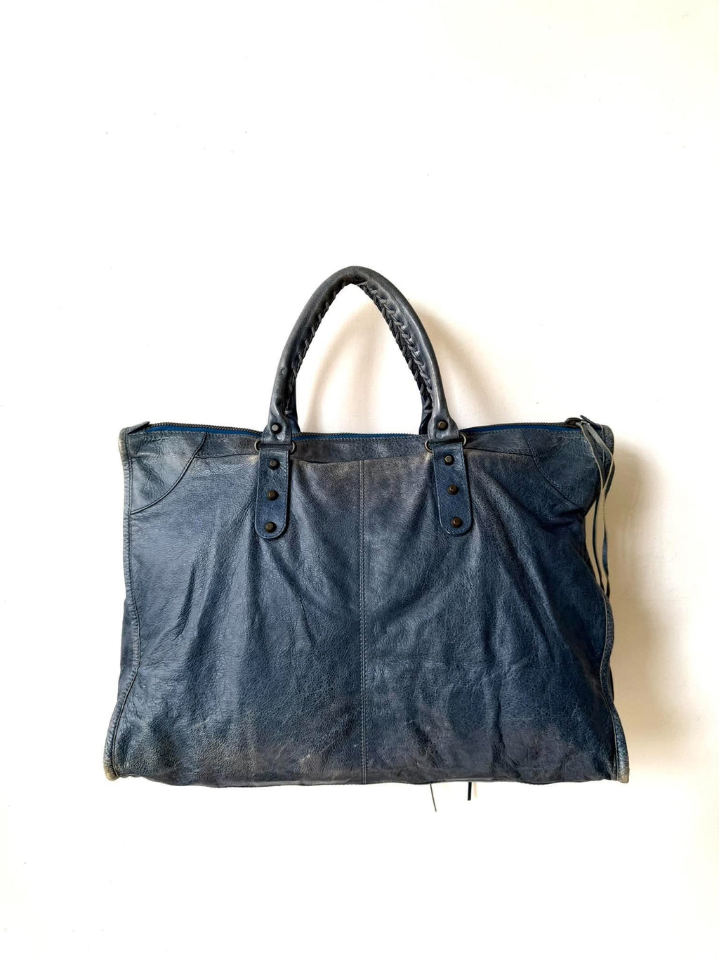 2000’s Balenciaga Navy Blue XL Weekender Bag